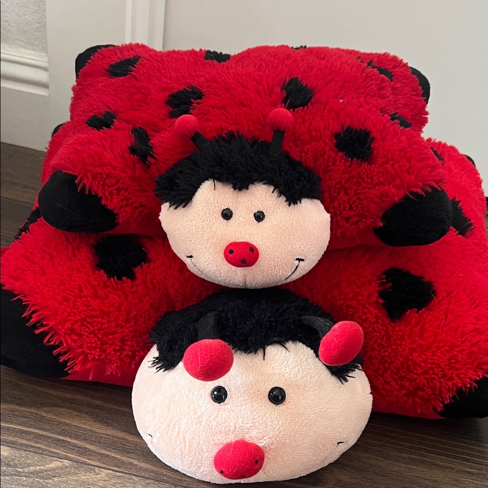 Ladybug pillow pet (large and small)